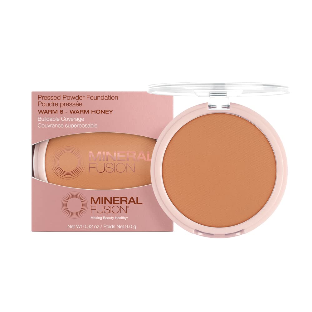 Mineral Fusion, Pressed Powder Foundation Warm 2, 0.32 Ounce
