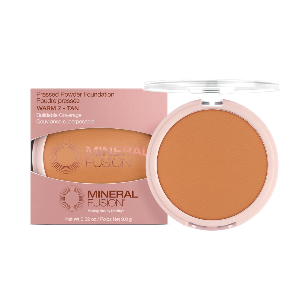 Mineral Fusion, Pressed Powder Foundation Warm 2, 0.32 Ounce