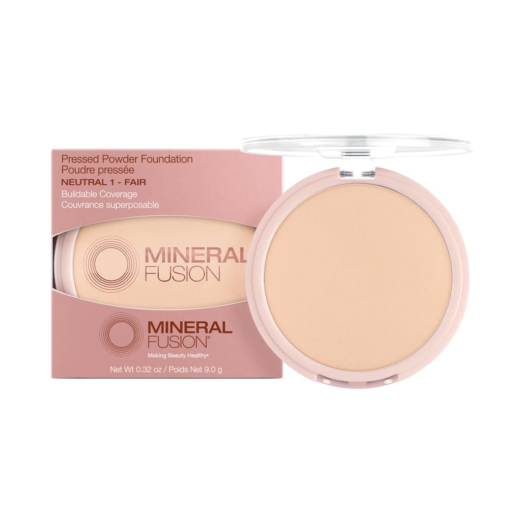 Mineral Fusion, Pressed Powder Foundation Warm 2, 0.32 Ounce