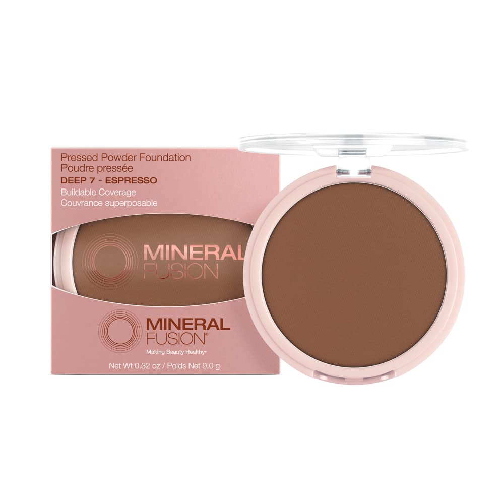 Mineral Fusion, Pressed Powder Foundation Warm 2, 0.32 Ounce
