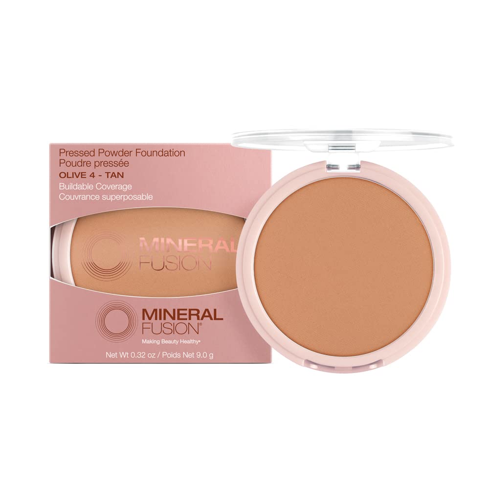 Mineral Fusion, Pressed Powder Foundation Warm 2, 0.32 Ounce