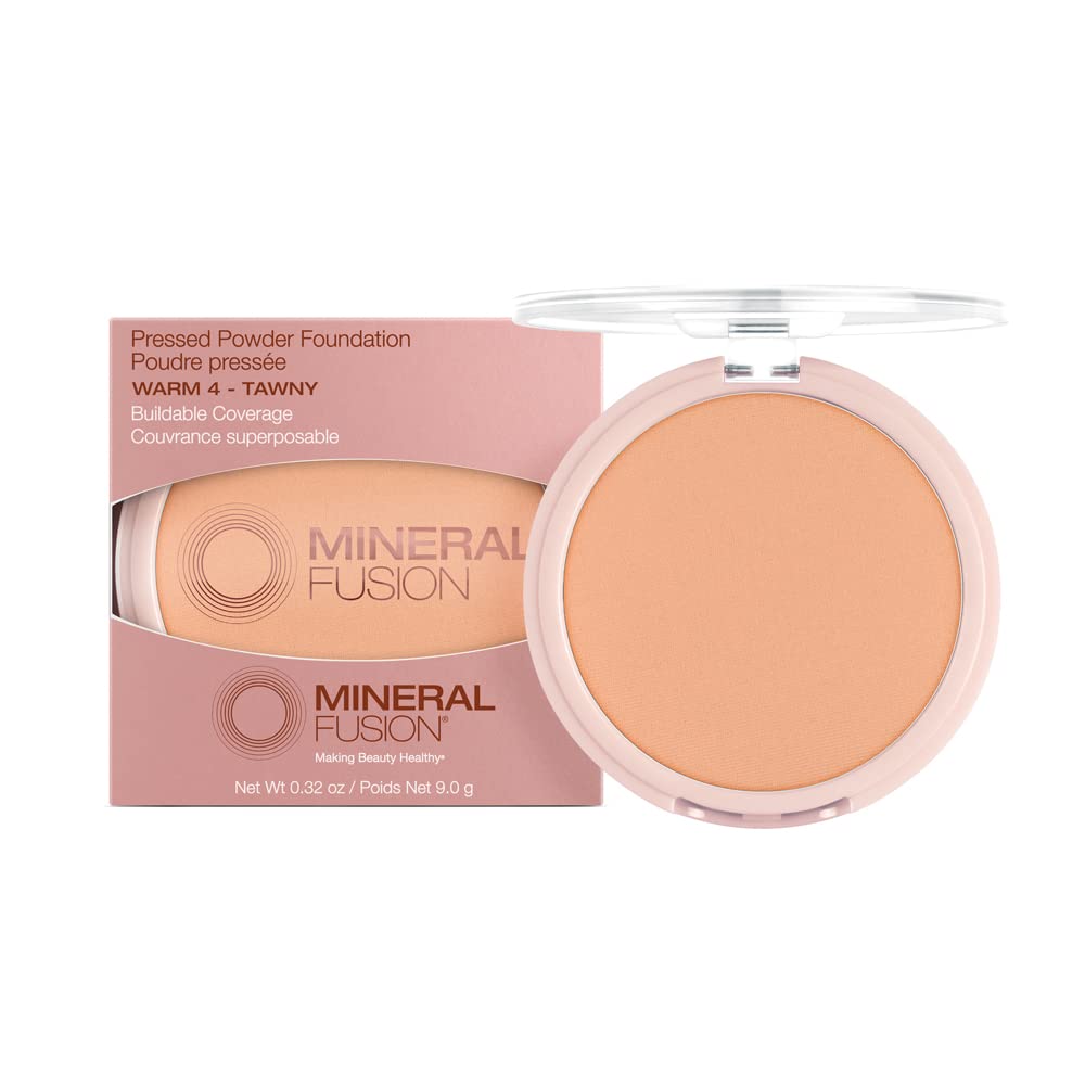 Mineral Fusion, Pressed Powder Foundation Warm 2, 0.32 Ounce