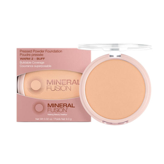 Mineral Fusion, Pressed Powder Foundation Warm 2, 0.32 Ounce