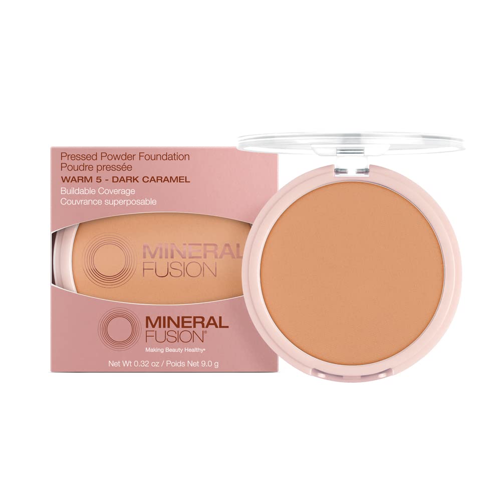 Mineral Fusion, Pressed Powder Foundation Warm 2, 0.32 Ounce