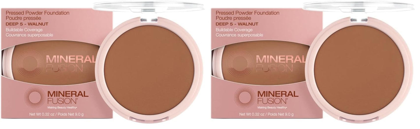 Mineral Fusion, Pressed Powder Foundation Warm 2, 0.32 Ounce