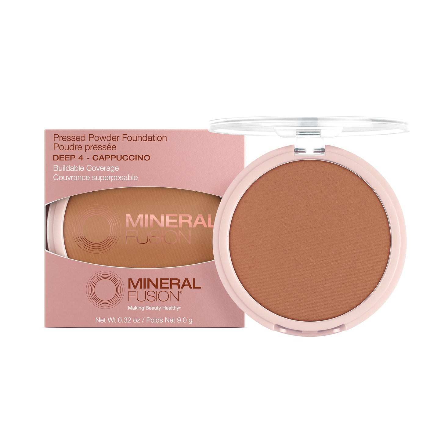 Mineral Fusion, Pressed Powder Foundation Warm 2, 0.32 Ounce