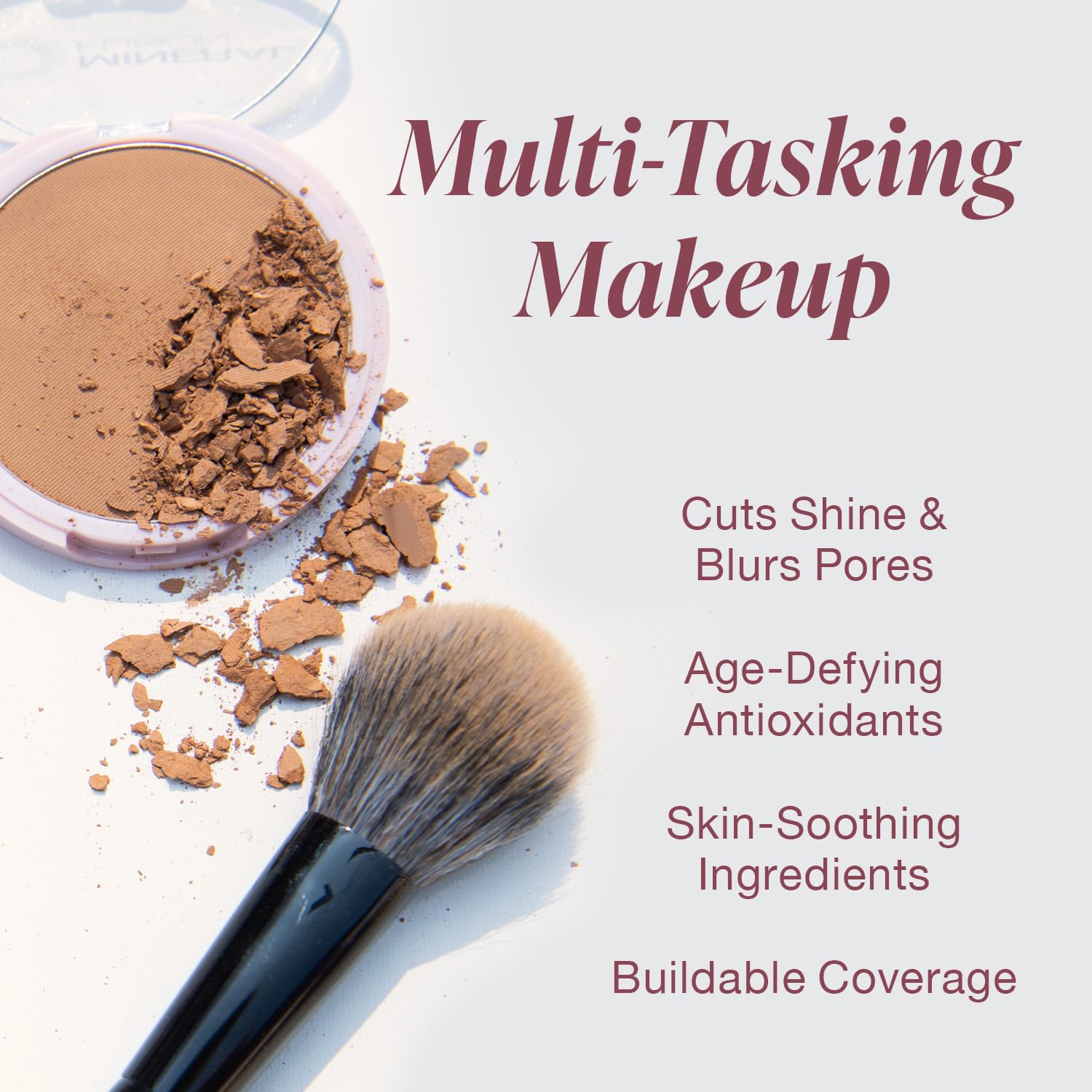 Mineral Fusion, Pressed Powder Foundation Warm 2, 0.32 Ounce