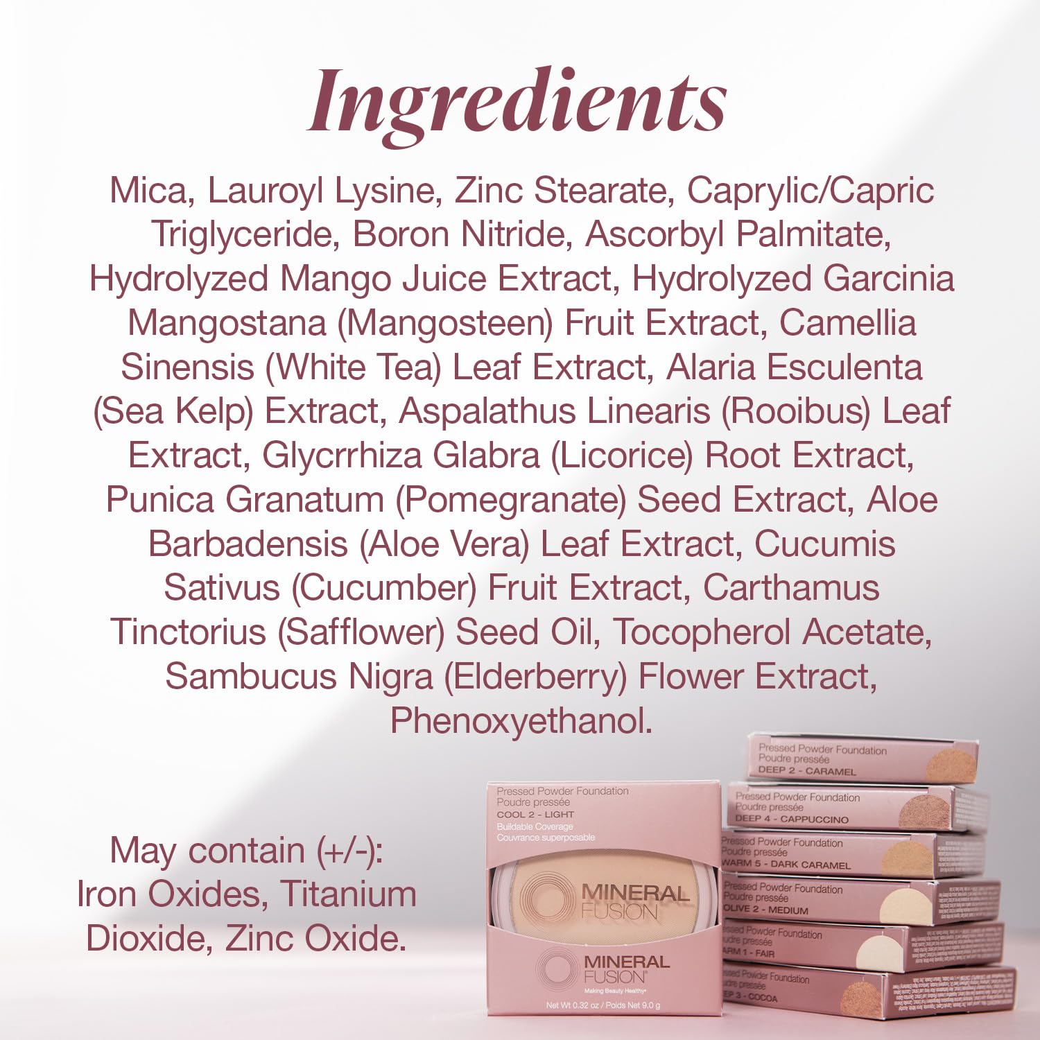 Mineral Fusion, Pressed Powder Foundation Warm 2, 0.32 Ounce