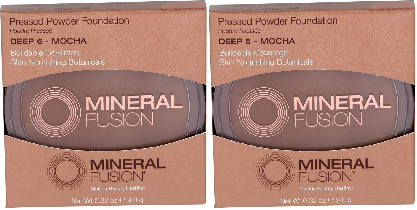 Mineral Fusion, Pressed Powder Foundation Warm 2, 0.32 Ounce