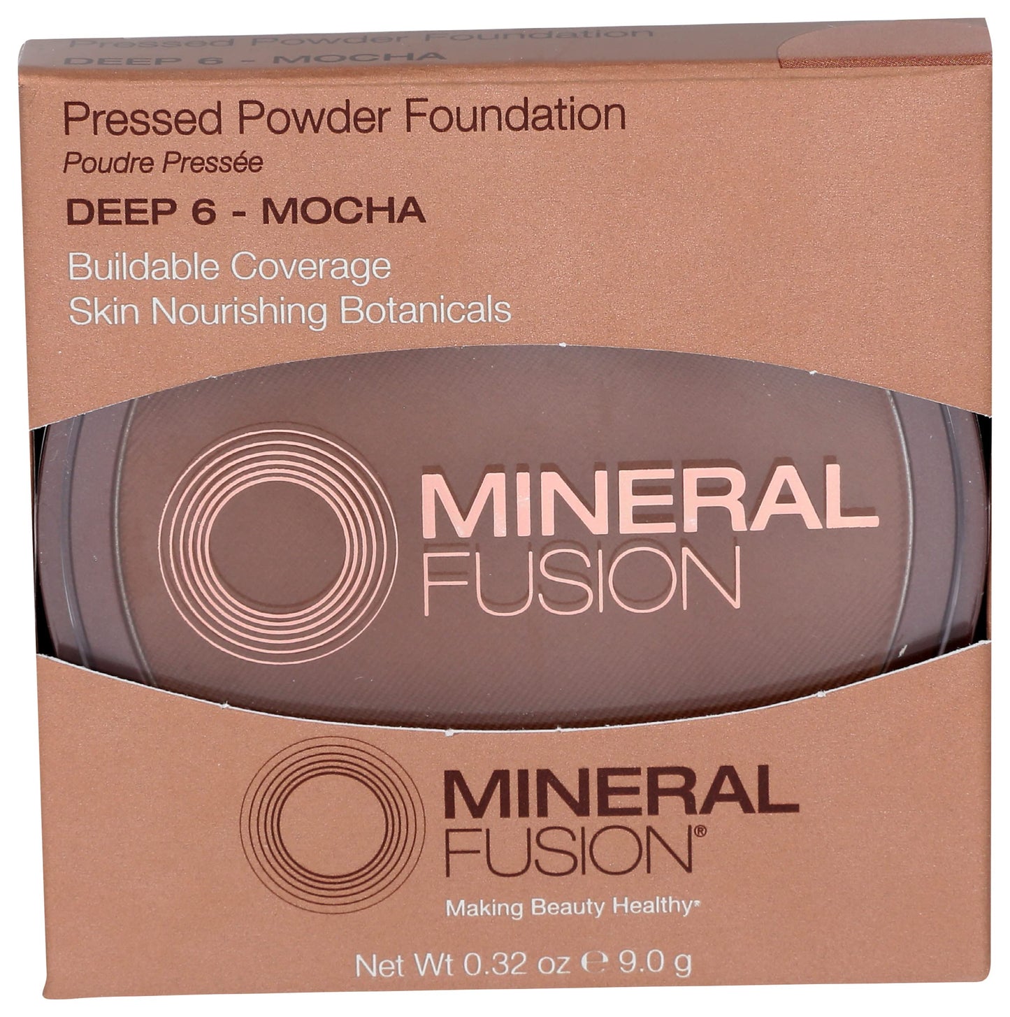 Mineral Fusion, Pressed Powder Foundation Warm 2, 0.32 Ounce